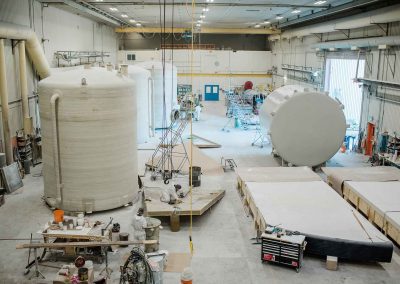 Troy Dualam inside the facility